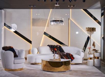 Moderne Sofagarnitur Weißer Dreisitzer Luxus Sessel Edler Couchtisch